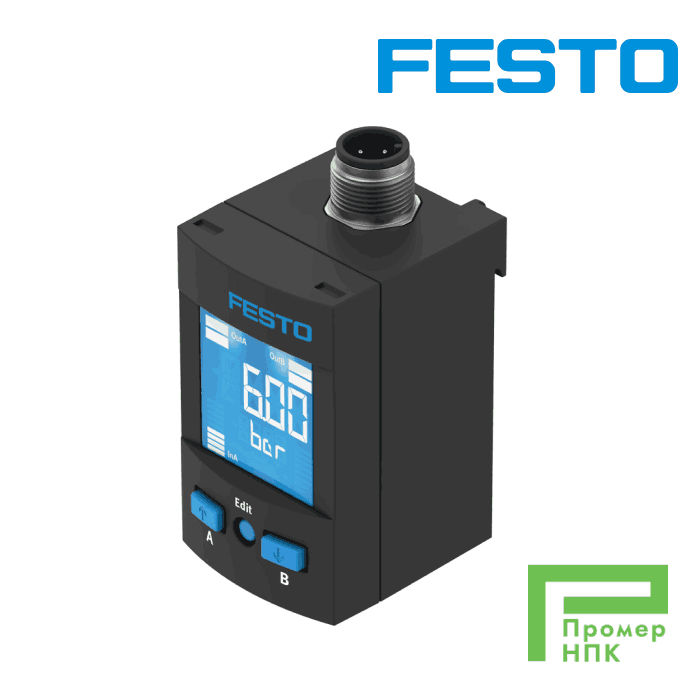 Датчик давления FESTO SPAU-B11R-T-G18FD-L-PNLK-PNVBA-M12U