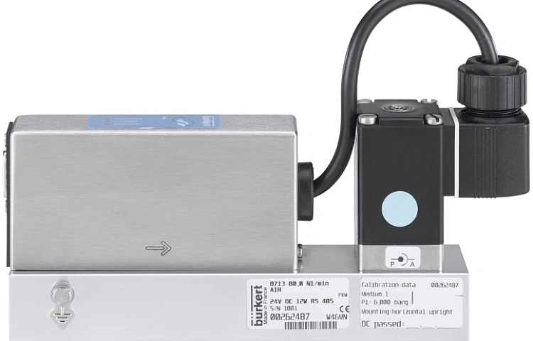 Регулятор массового расхода (MFC) 8713 для газов Burkert